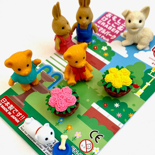 Iwako Animal Park Eraser Set of 7 - Freshie & Zero Studio Shop