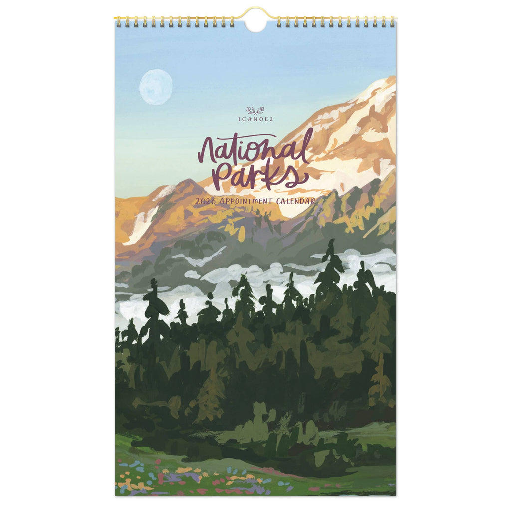2026 National Parks Wall Calendar - Freshie & Zero Studio Shop