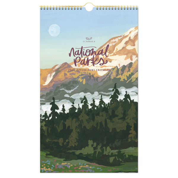 2026 National Parks Wall Calendar - Freshie & Zero Studio Shop