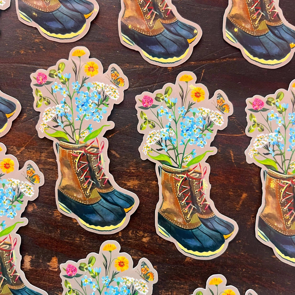 Wandering Boots Sticker - Freshie & Zero Studio Shop