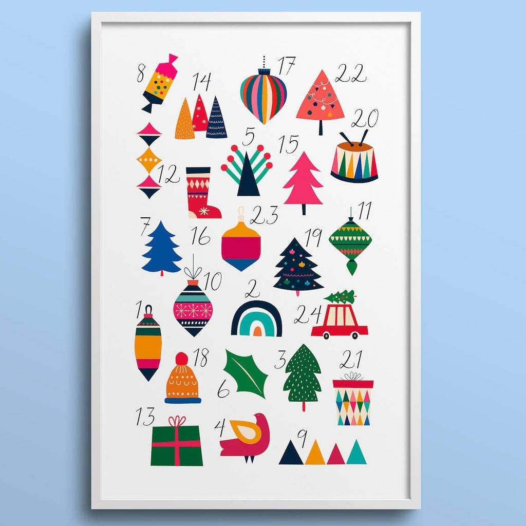 Advent Calendar Paint-By-Numbers Kit - Freshie & Zero Studio Shop