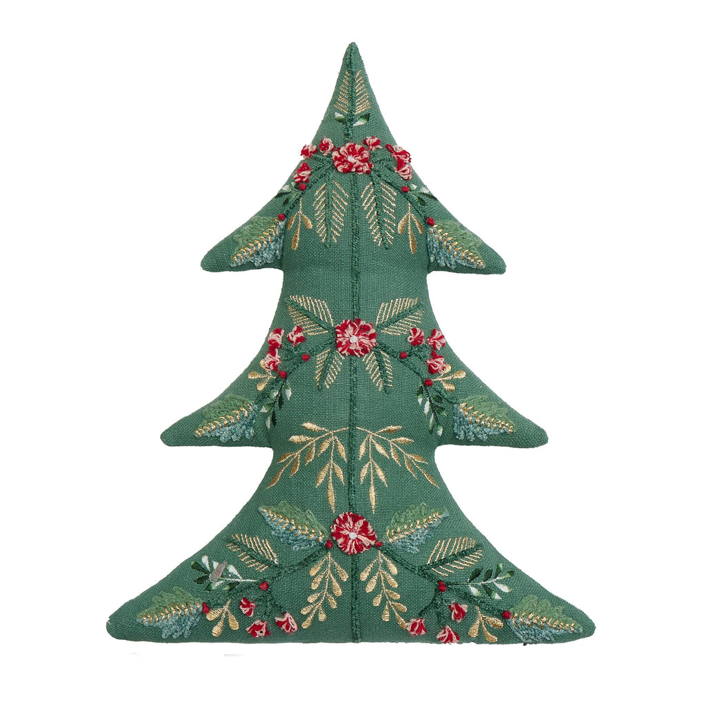 Tree Shaped Embroidered Pillow - Freshie & Zero Studio Shop