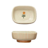 Flower & Stripes Footed Mini Bowl - Freshie & Zero Studio Shop