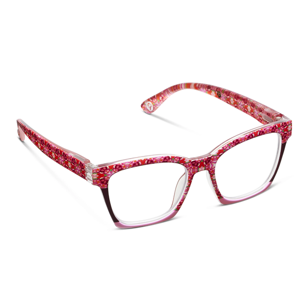 Peepers x Laura Park Reading Glasses: Birdie/Rose Hill Cottage Colorblock - Freshie & Zero Studio Shop