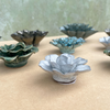 Ceramic Bloom: White Speckled Flower - Freshie & Zero Studio Shop