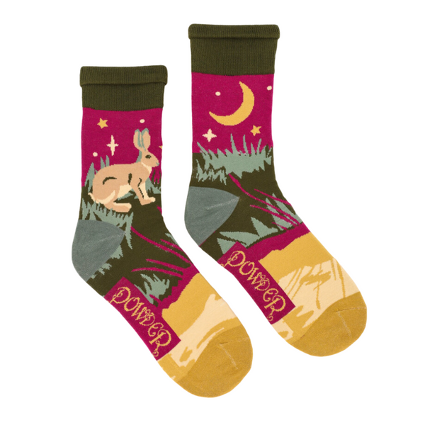 Men's Socks by Powder UK: Hare Rabbit - Freshie & Zero Studio Shop