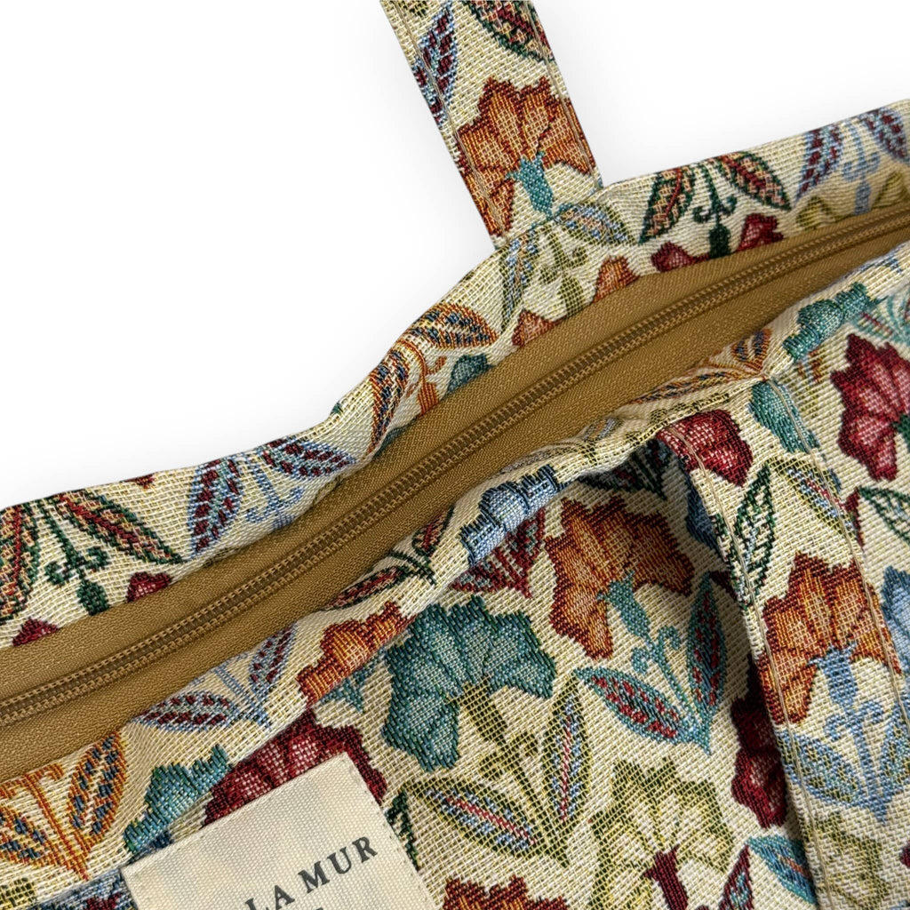 Large Zippered Bag Flora - Freshie & Zero Studio Shop