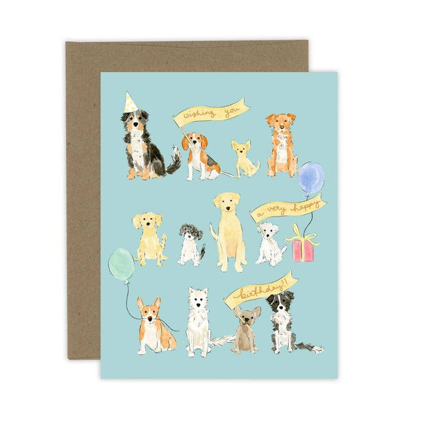 Wishing you a Happy Birthday Dog Lover Card - Freshie & Zero Studio Shop