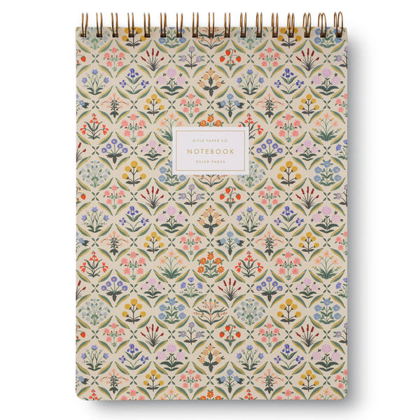 Floral Estee Top Spiral Notebook - Large - Freshie & Zero Studio Shop