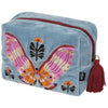Aurora Butterfly Velvet Embroidered Pouch - Freshie & Zero Studio Shop