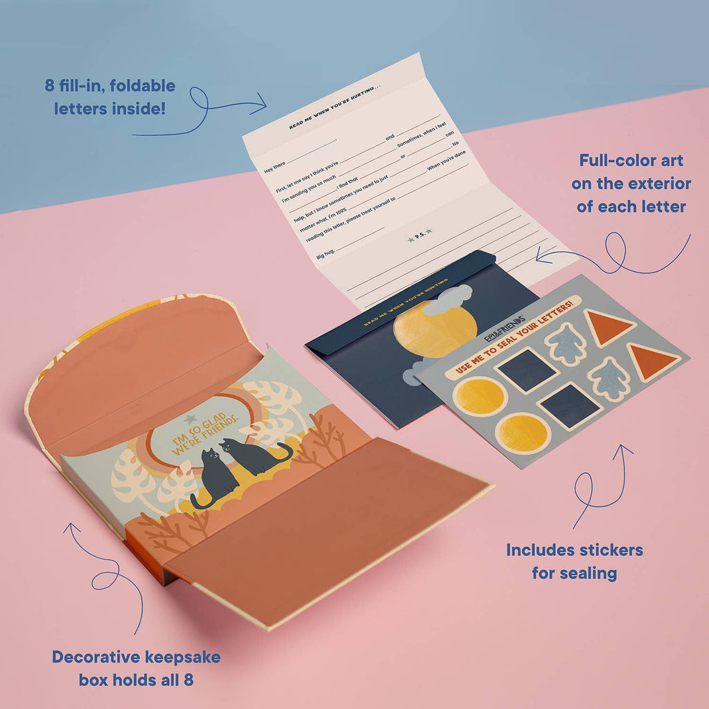 A Box of Friendship: Letters to Fill In From Me to You - Freshie & Zero Studio Shop