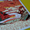 Caroline Clark Desert Mountain #19 art print featuring a serene desert mountain landscape in warm tones