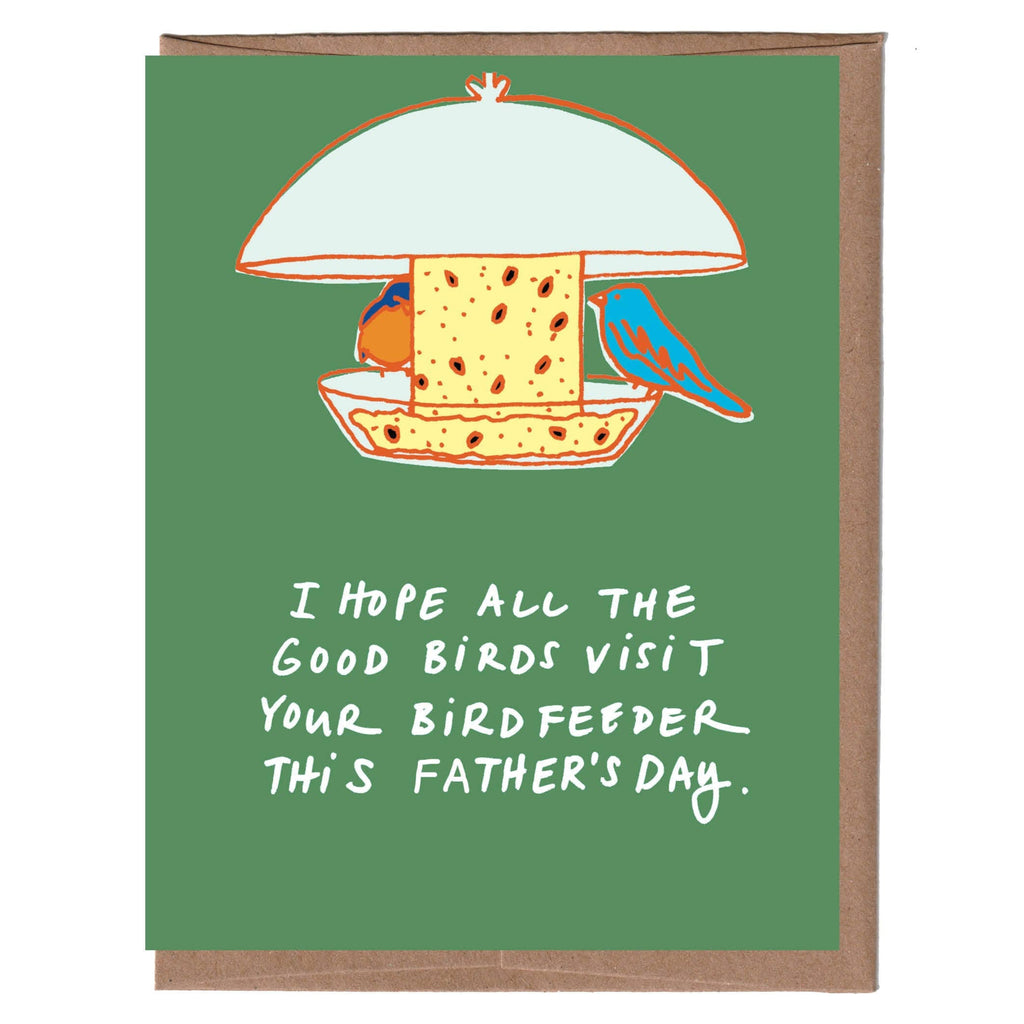 Bird Feeder Father's Day Card - Freshie & Zero Studio Shop