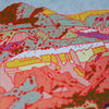Caroline Clark Desert Mountain #30 art print featuring a serene mountain landscape in warm desert tones