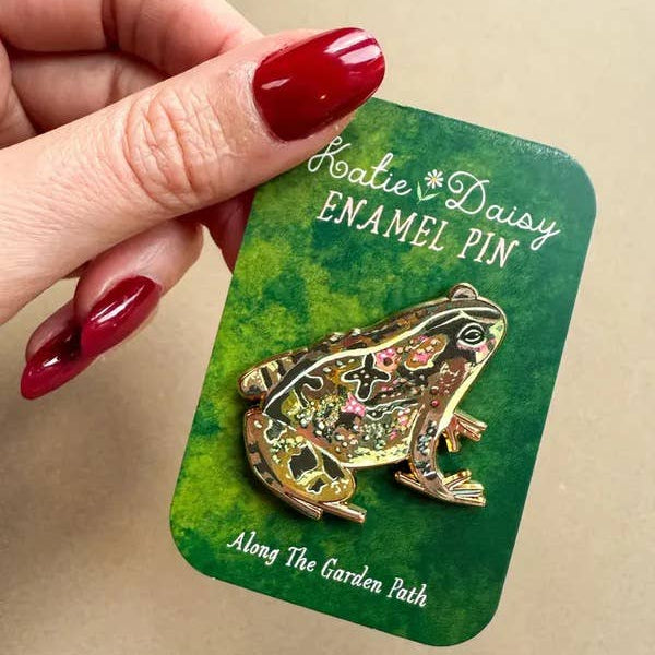 Garden Toad Enamel Pin - Freshie & Zero Studio Shop