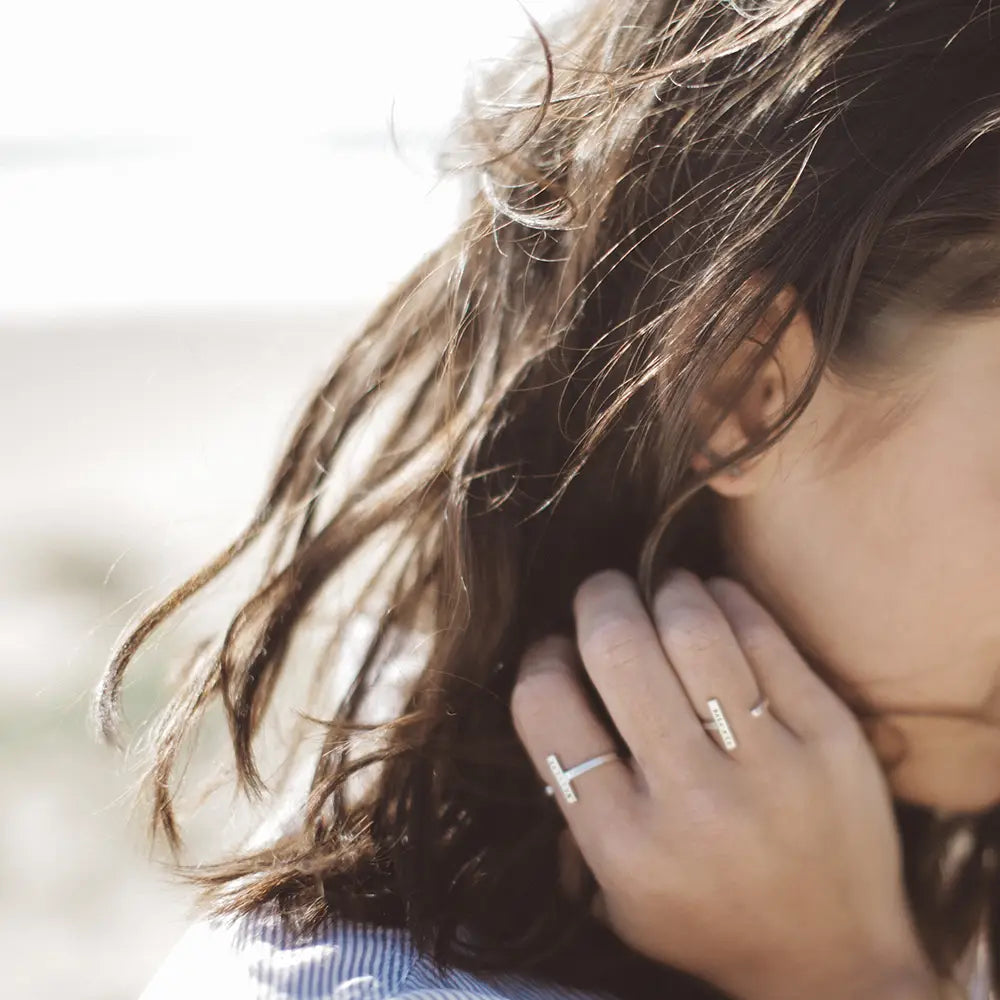 Be Still: Single Bar Ring by Christina Kober - Freshie & Zero Studio Shop
