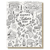 Father's Day Adventure Illustrated Outdoorsy LetterpressCard - Freshie & Zero Studio Shop