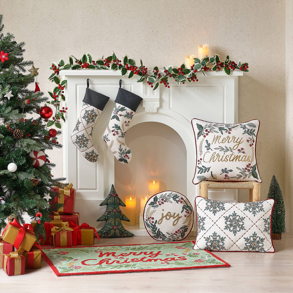 Tree Shaped Embroidered Pillow - Freshie & Zero Studio Shop