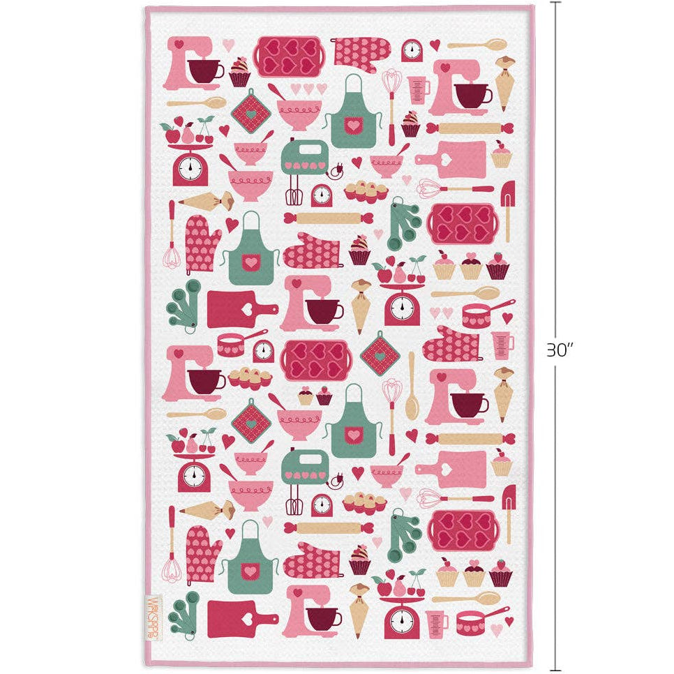 Baked With Love Microfiber Towel - Freshie & Zero Studio Shop