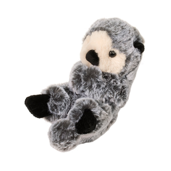 Soft plush otter toy from Douglas, designed for babies, featuring realistic details and cuddly fabric for gentle play.
