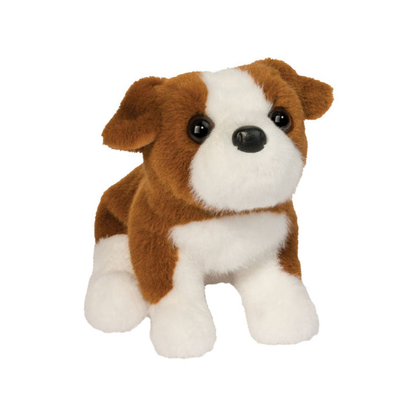 Soft Douglas Bubbie the Bulldog plush toy, adorable stuffed animal for children, featuring realistic details and cuddly fabric.
