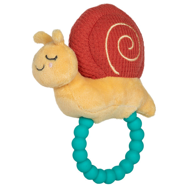 Soft Plush Baby Teether with Rattle: Gentle Animals - Freshie & Zero Studio Shop