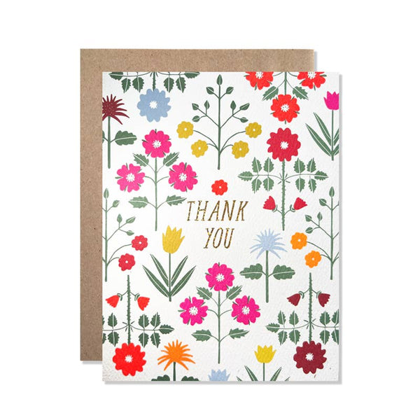 Greeting Card: Thank You Garden - Freshie & Zero Studio Shop