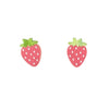 Pearly Strawberry Stud Earrings by Elise Design - Freshie & Zero Studio Shop