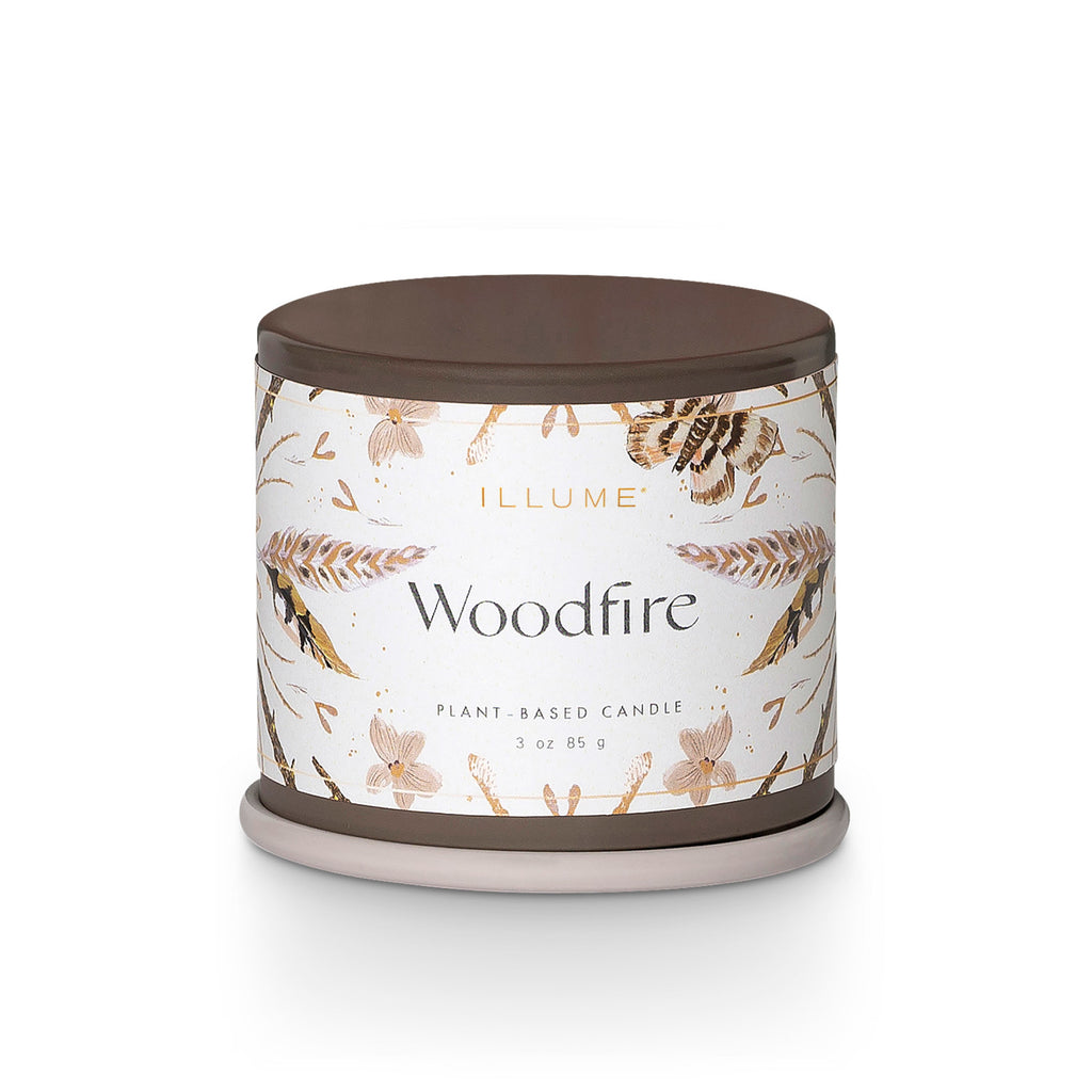 Woodfire Vanity Tin Candle by Illume - Freshie & Zero Studio Shop