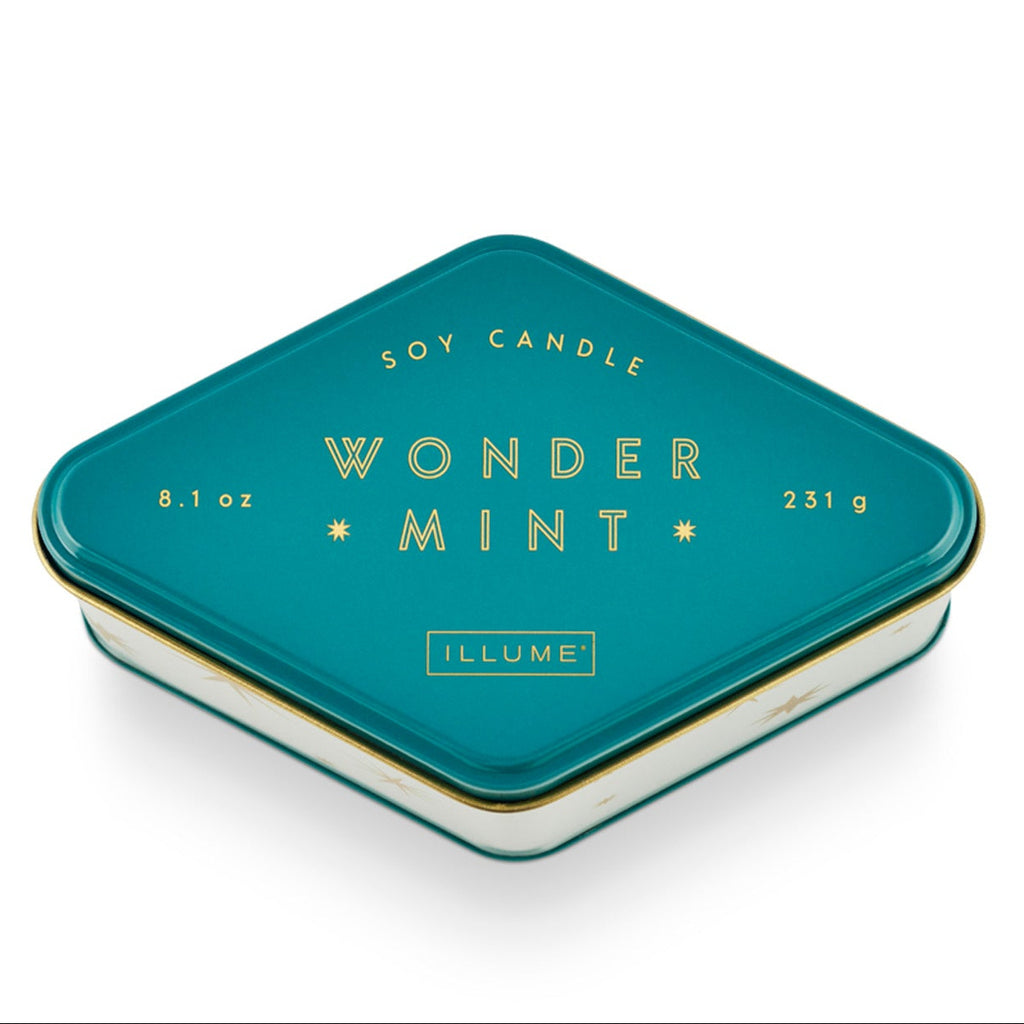 Wondermint Geometric Tin Candle by Illume - Freshie & Zero Studio Shop