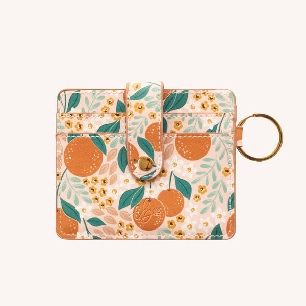 Oranges Floral Wallet - Freshie & Zero Studio Shop