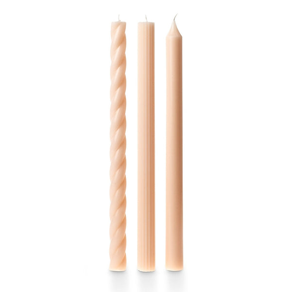 Taper Candles Set of 3 - Pale Pink - Freshie & Zero Studio Shop