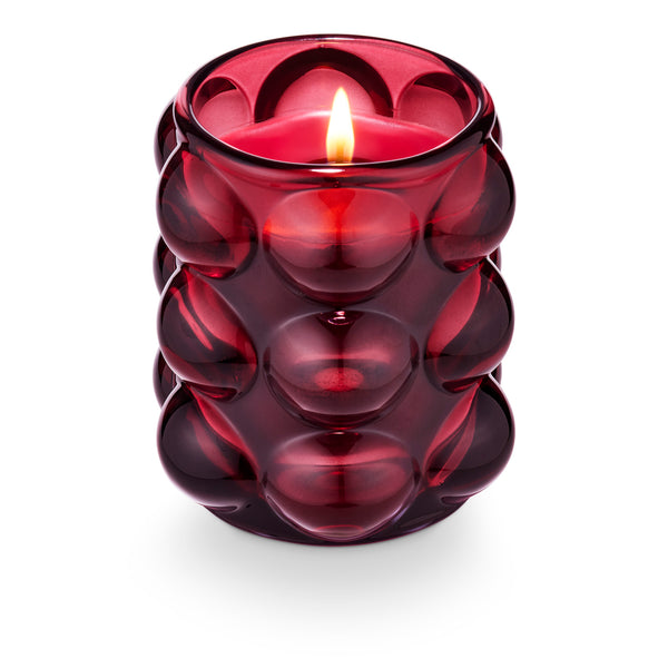 Bubble Glass Holiday Glacé Candle by Illume: Pomme Rouge - Freshie & Zero Studio Shop