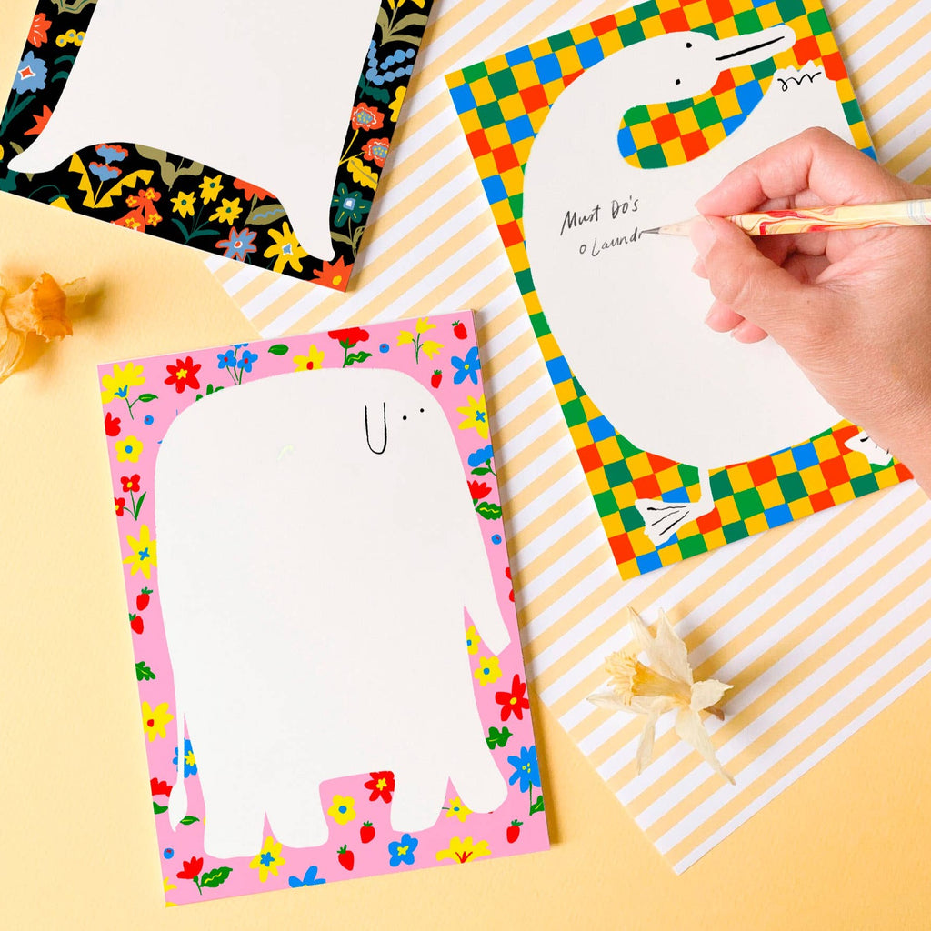 Rosy Elephant Notepad - Freshie & Zero Studio Shop