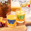 Short Juice Glass by 1canoe2: Red Fringed Emerald Moth - Freshie & Zero Studio Shop