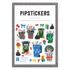 Trash Can Tidings Sticker Sheet by Pipstickers - Freshie & Zero Studio Shop