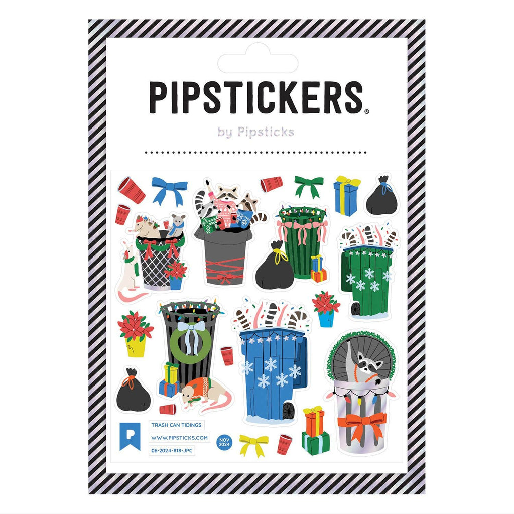 Trash Can Tidings Sticker Sheet by Pipstickers - Freshie & Zero Studio Shop