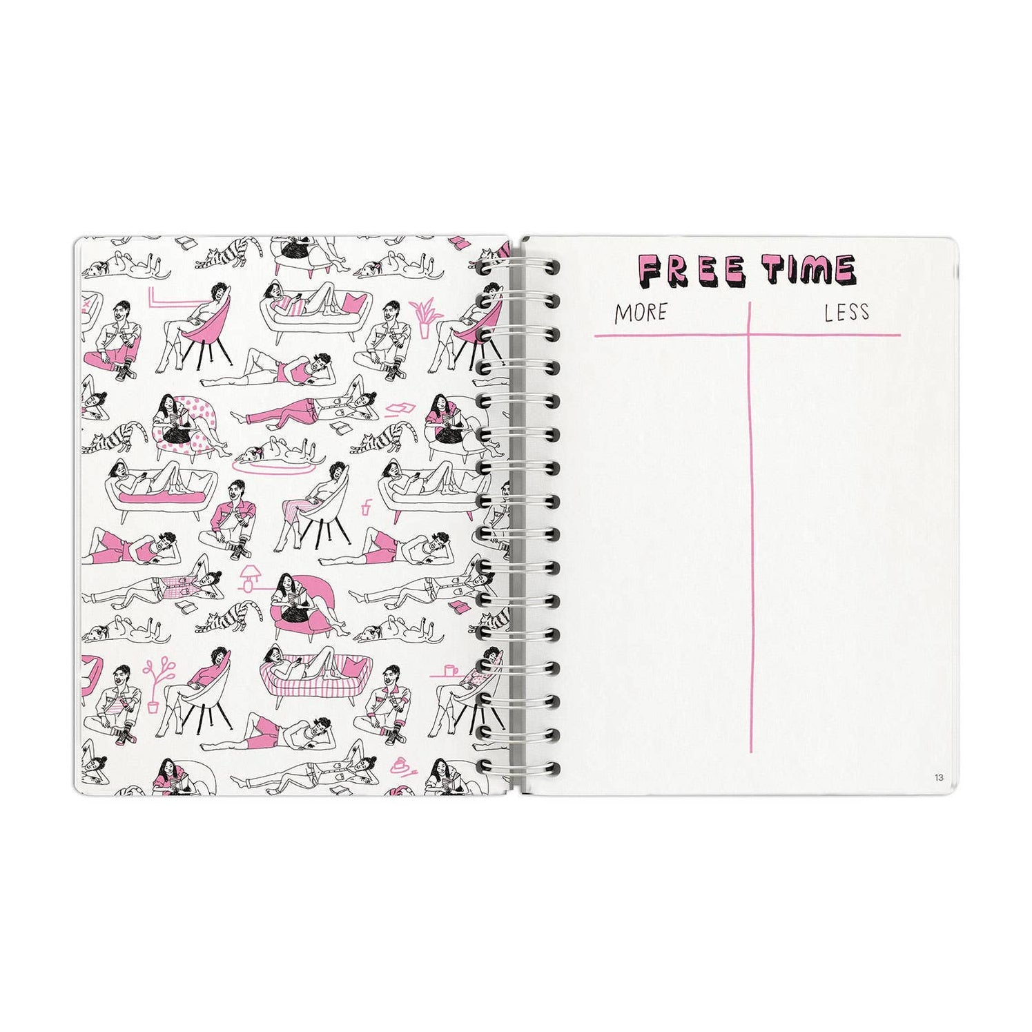 More/Less Journal Guided Journal by Julia Rothman | Freshie & Zero
