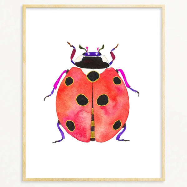 Snoogs & Wilde 5x7 Art Print ~ Ladybug - Freshie & Zero Studio Shop