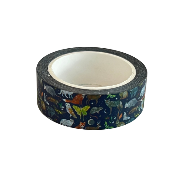 Nocturnal Animals Washi Tape - Freshie & Zero Studio Shop