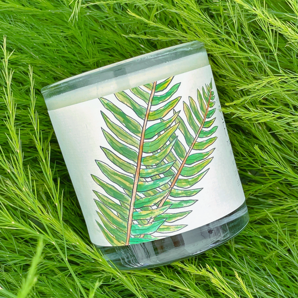 Sandalwood Fern 7oz Just Bee Candle - Freshie & Zero Studio Shop