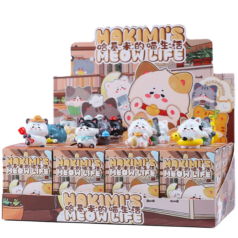 Kitten Hakimi's Meow Life Cat Figurine Blind Box - Freshie & Zero Studio Shop