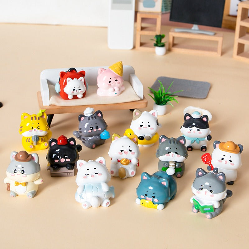 Kitten Hakimi's Meow Life Cat Figurine Blind Box - Freshie & Zero Studio Shop