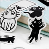 Little Box of Stickers: Black Fuzzy Cats - Freshie & Zero Studio Shop