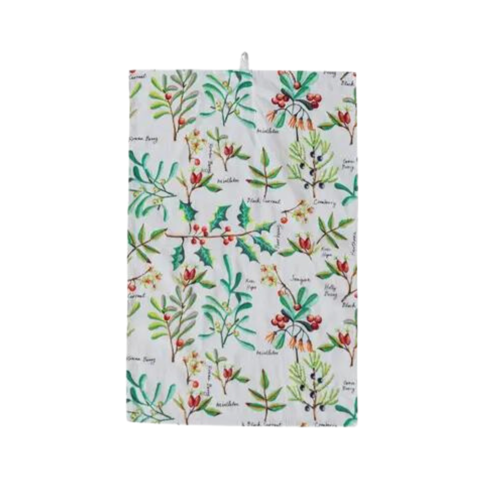 Evergreen Botanicals Tea Towel - Freshie & Zero Studio Shop