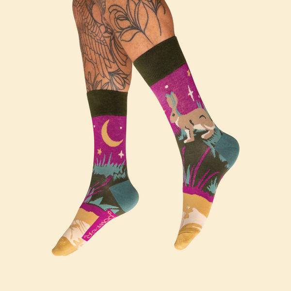 Men's Socks by Powder UK: Hare Rabbit - Freshie & Zero Studio Shop