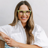 Peepers x Laura Park Reading Glasses: Center Stage - Green/Gasparilla - Freshie & Zero Studio Shop