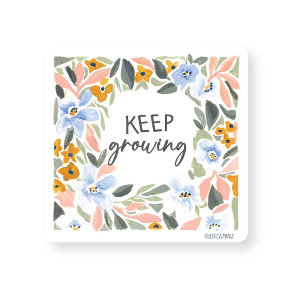Keep Growing Flower Sticker - Freshie & Zero Studio Shop