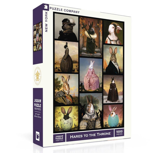 Hares to the Throne - 1000 Piece Jigsaw Puzzle - Freshie & Zero Studio Shop