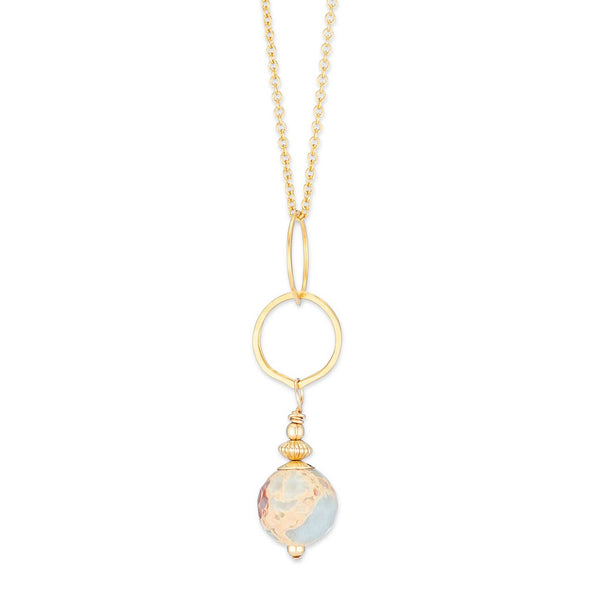 ella drop necklace with icy blue jasper - Freshie & Zero Studio Shop
